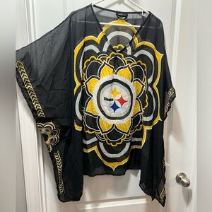 Steelers Black and Yellow Poncho